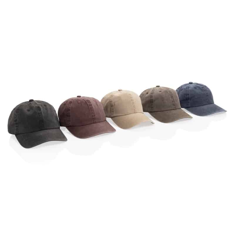 Gorra de Béisbol 6 Paneles en Algodón 100% Reciclado 270 g:m² con Acabado Lavado_3