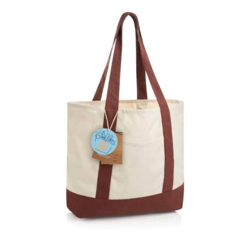 Bolsa Tote Algodón Reciclado 350 g:m² con Mensaje Shop Local