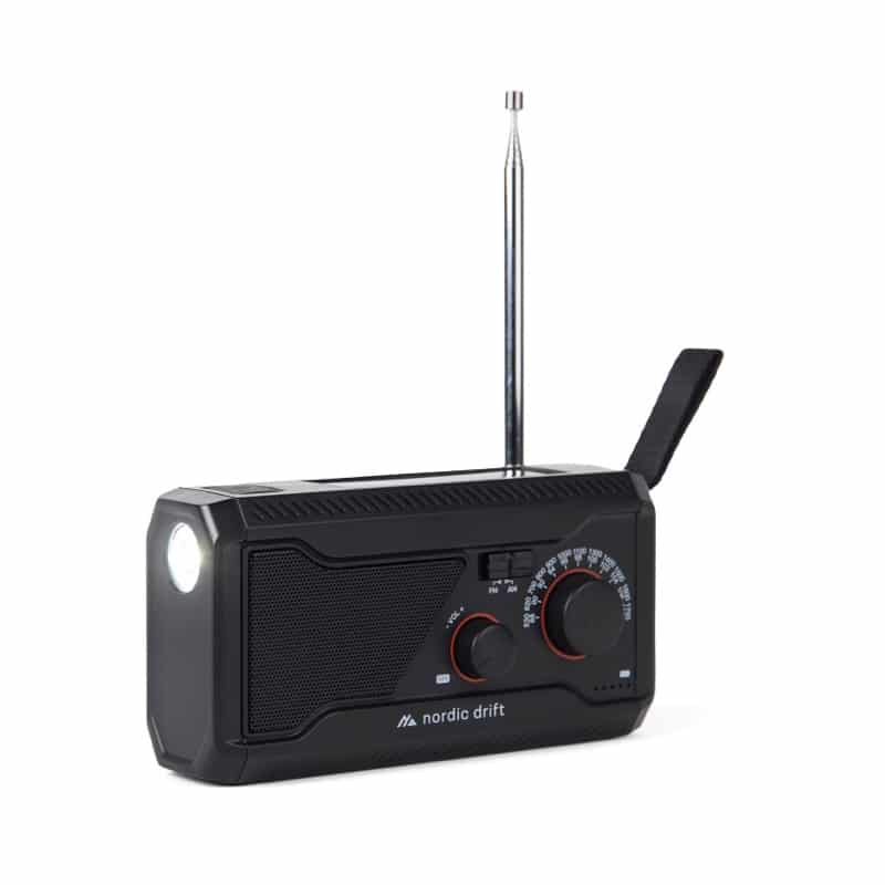 Radio de Emergencia con Manivela, Panel Solar y Powerbank 4000 mAh