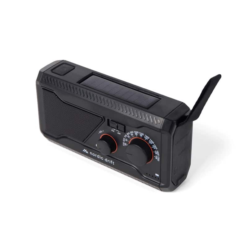 Radio de Emergencia con Manivela, Panel Solar y Powerbank 4000 mAh_1
