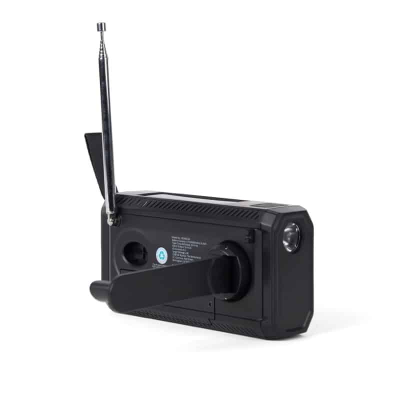Radio de Emergencia con Manivela, Panel Solar y Powerbank 4000 mAh_2