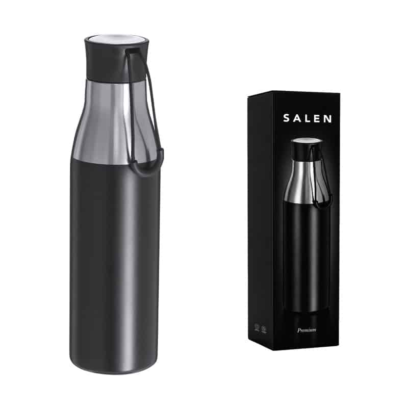 Bidón Térmico 500 ml Doble Pared Acero Reciclado con Cordón
