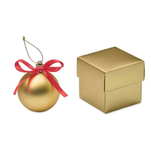 Bola de Navidad PS 5,8 cm con Cordón y Caja de Regalo