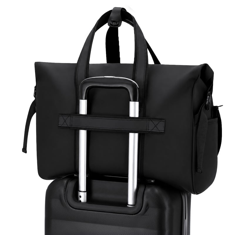 Bolso PU Roll-Top con Bandolera Ajustable e Identificador de Equipaje_3