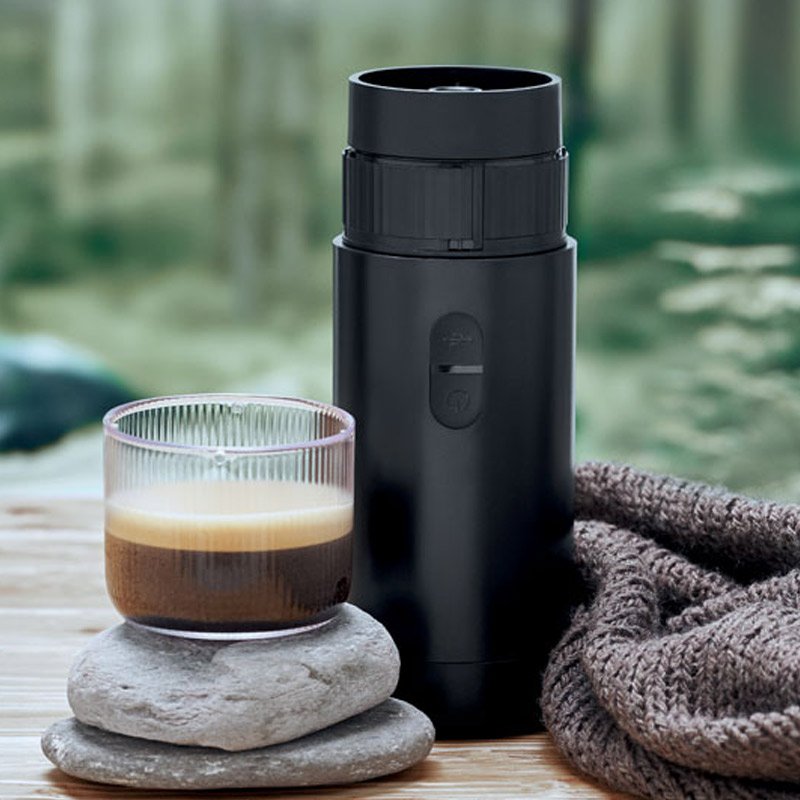 Cafetera Portátil para Café Molido y Cápsulas Compatibles