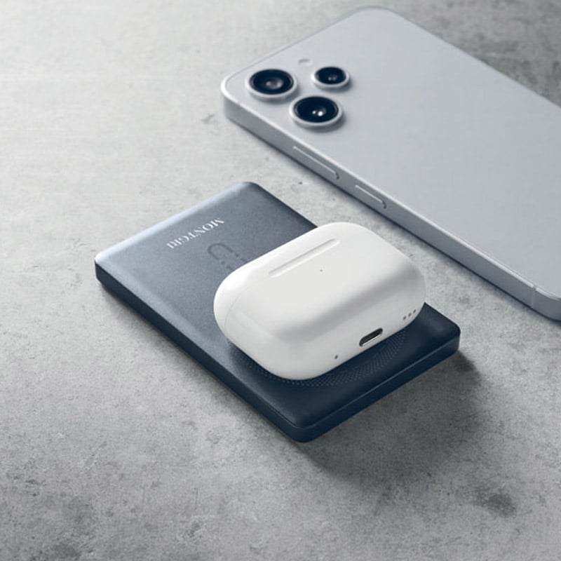 Powerbank Magnético Personalizado 5000 mAh de Aluminio Reciclado