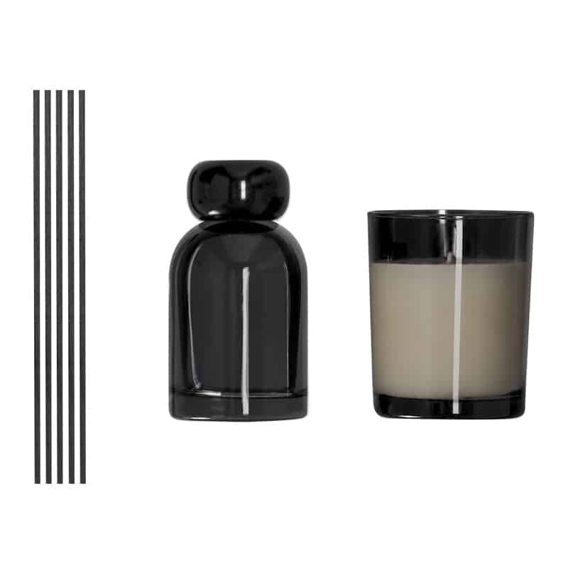 Set Aromático Difusor 120 ml y Vela Perfumada en Cristal con Caja de Terciopelo_1