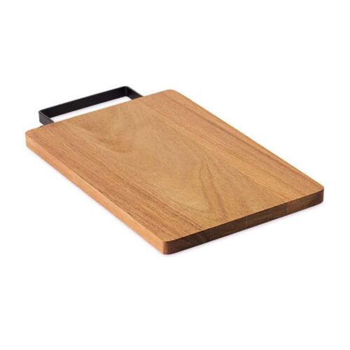 Tabla de Cortar Personalizada de Madera de Acacia con Asa