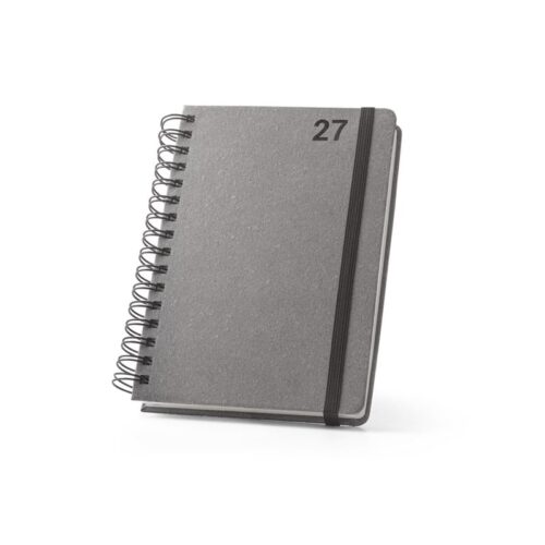 Agenda A5 de Cuero Reciclado Personalizada con Anillas